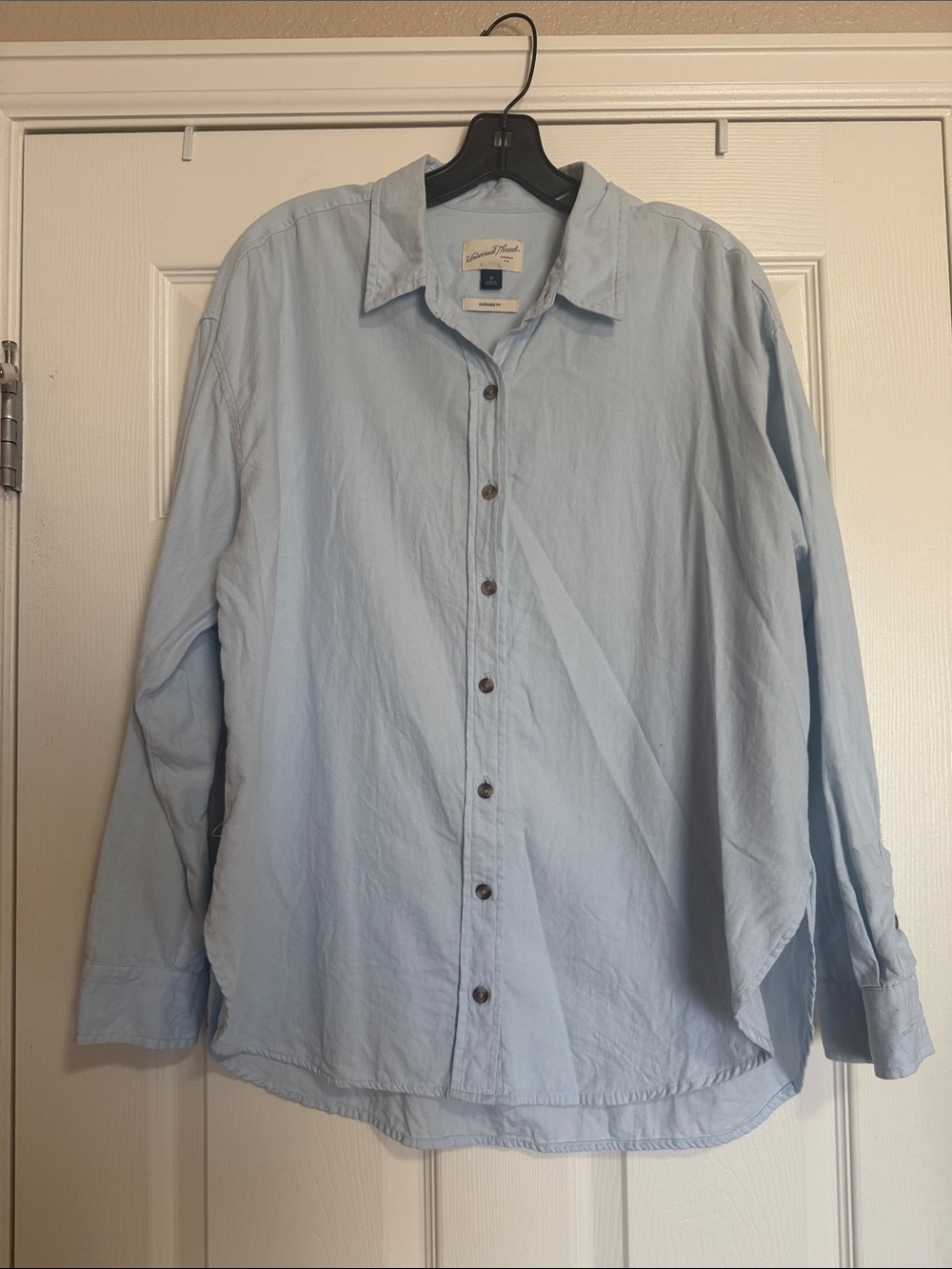 Universal Thread Light Blue Button-Up Blouse